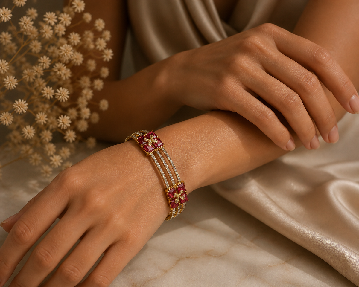 Pink Ruby Kada For Women & Girls