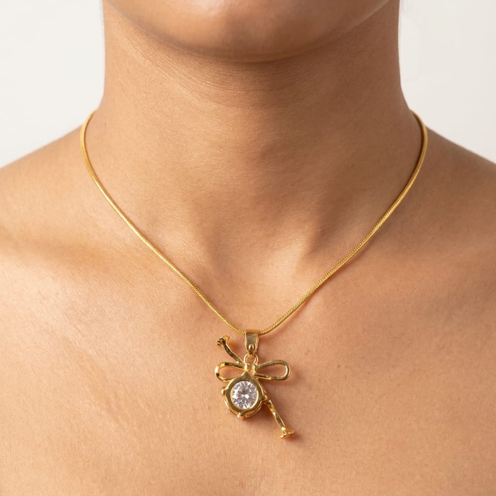 Cora Bow Necklace For Women