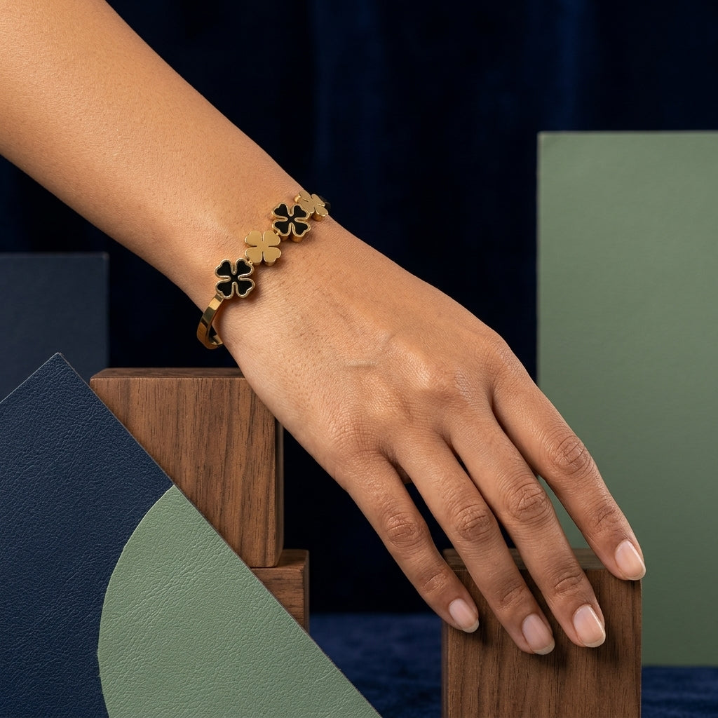 Anti-tarnish Gold Plated Bracelet (Free Size)