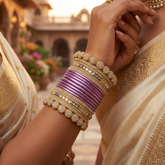 Traditional Rajasthani Rajwadi Lac Bridal Bangles set with latest Design Punjabi Look