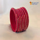 Rajasthani Lac Bangles With Beautiful Mirror And Stone Design One Line Churi ( Pack Of 8 )