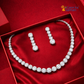 CZ Diamond Zirconia Necklace Set