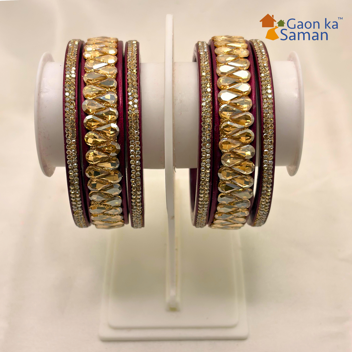Traditional Rajasthani Wedding Special Lac Bangles Set For woman & girl (Pack of 6)
