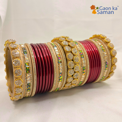 Traditional Rajasthani Rajwadi Lac Bridal Bangles set with latest Design Punjabi Look