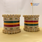 Rajasthani Rajwadi Bridal Lac Bangles Set With Beautiful Punjabi Look Design Red Green Yellow Colour (Pack of 28 )