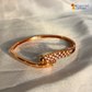 Gold Plated AD Stones Statement Bracelet