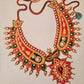 meenakari painting,pearls,elegance jewellery