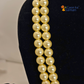 2 Layered Shell Pearl Baby Pink & Lemon Yellow  Colour Necklace