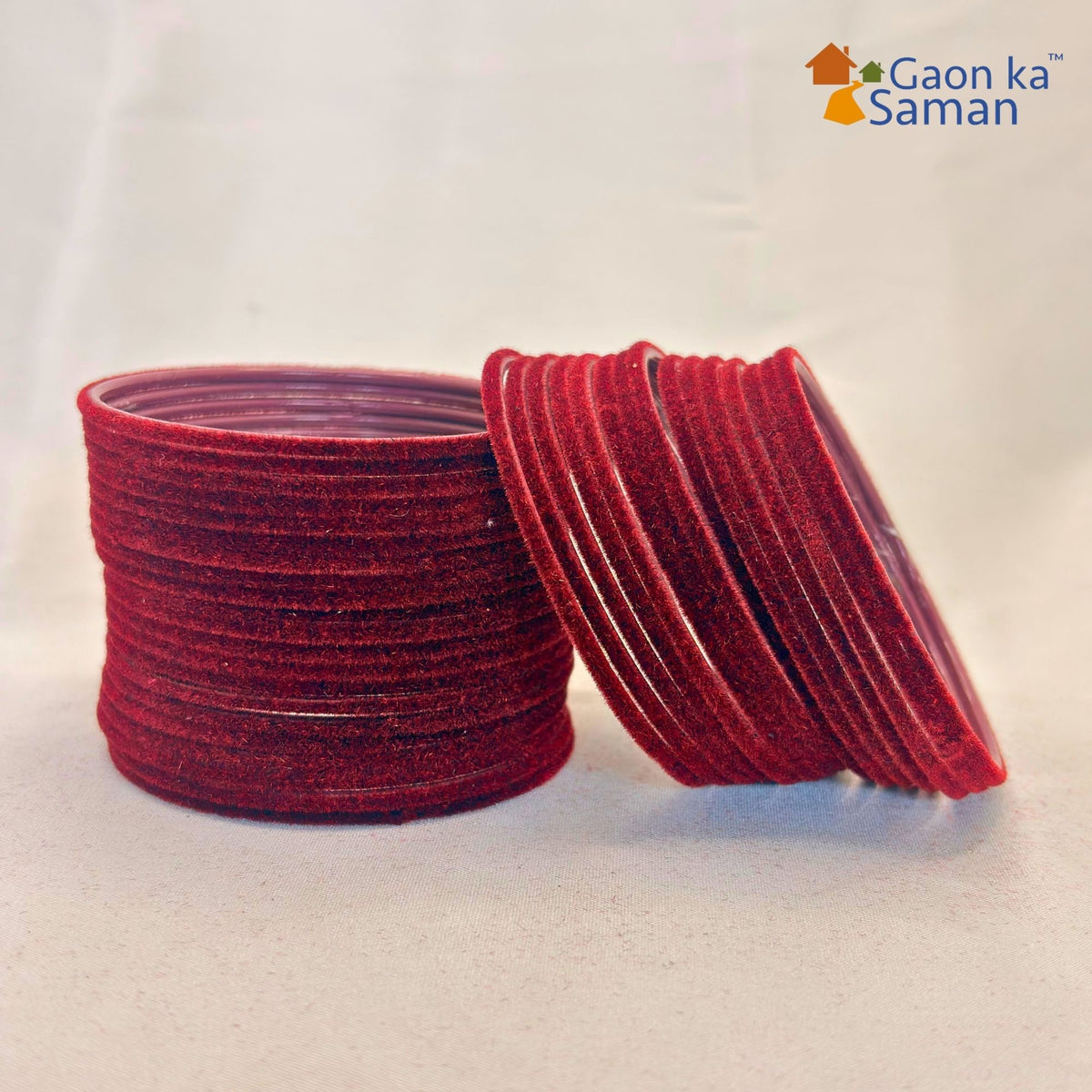 Rajasthani Bangles in Beautiful Velvet Plain Design For Women and Girls (Pack of 36)