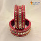 Latest Pure Lac Kundan Chura For Women ( Pack Of 6)