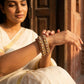 Beige Lakh Bangles with Multicolor Pearl and Teardrop Stones | For Girls and Women.