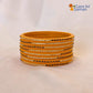 Rajasthani Lac Bangles With Beautiful Mirror And Stone Design One Line Churi ( Pack Of 8 )