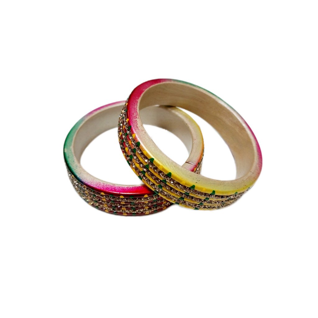 Red & Golden Bangle | Rajasthani Lac/Lakh Kadda/Bangle | Traditional Bangles | for women and girls.