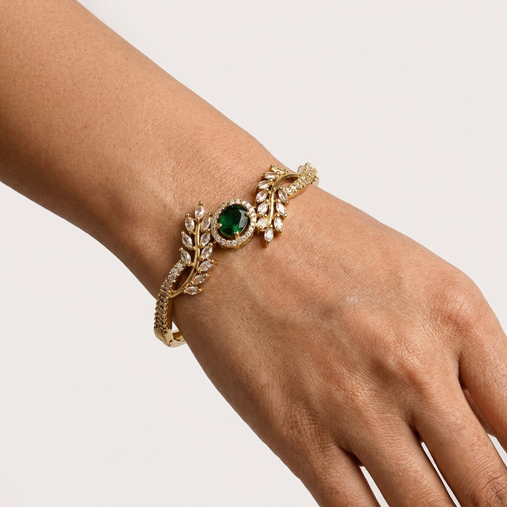American Diamond Ruby Bracelet Jewelery | For Women and Girls
