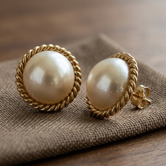Premium White Pearl CZ Earrings