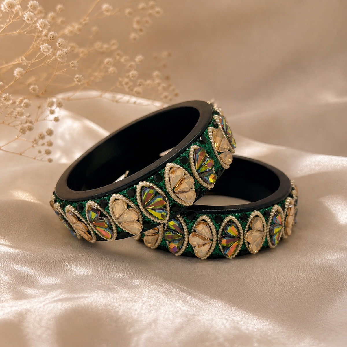 Rajasthani Traditional Lac Kada Bangles For Women & Girl With Latest Kundan Design