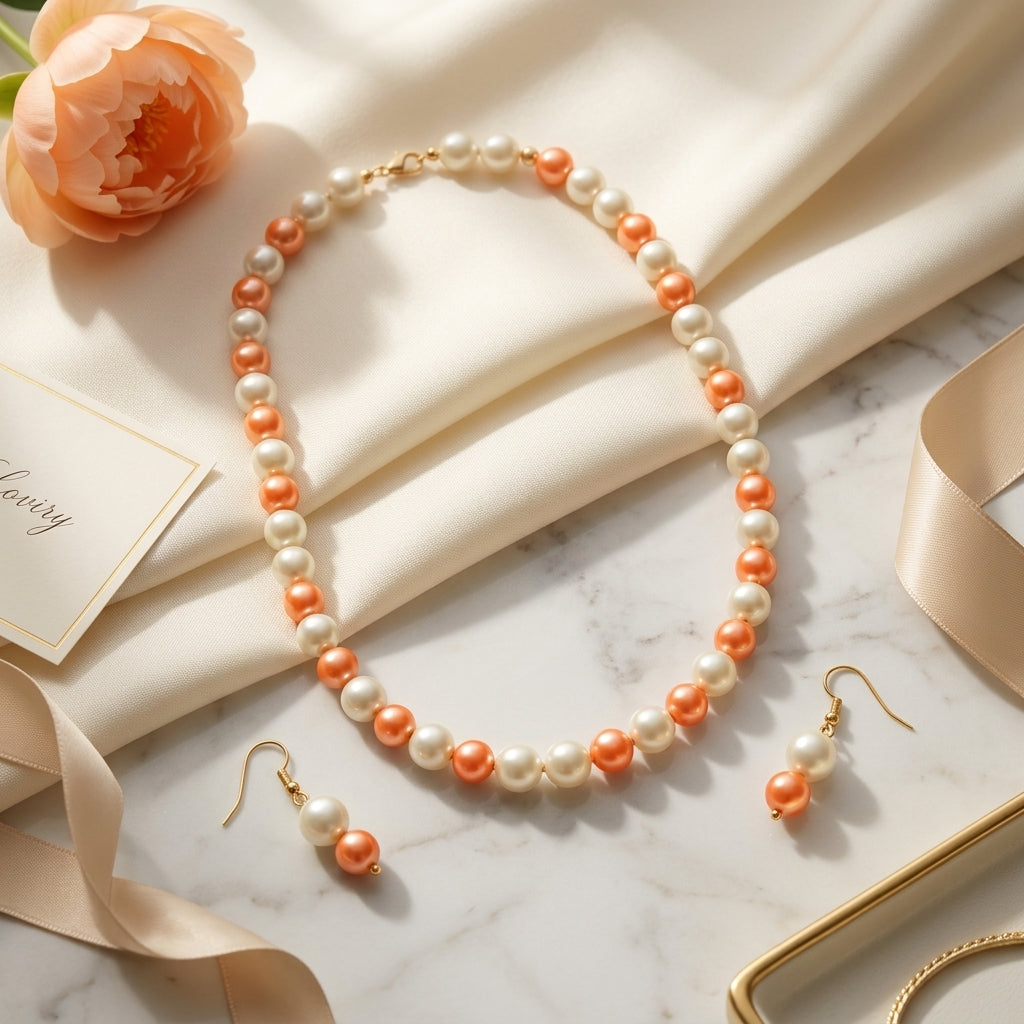Single Line Pearl Necklace