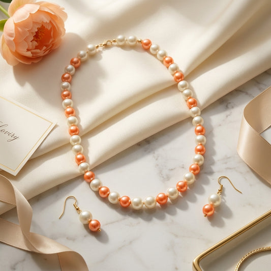 Single Line Pearl Necklace