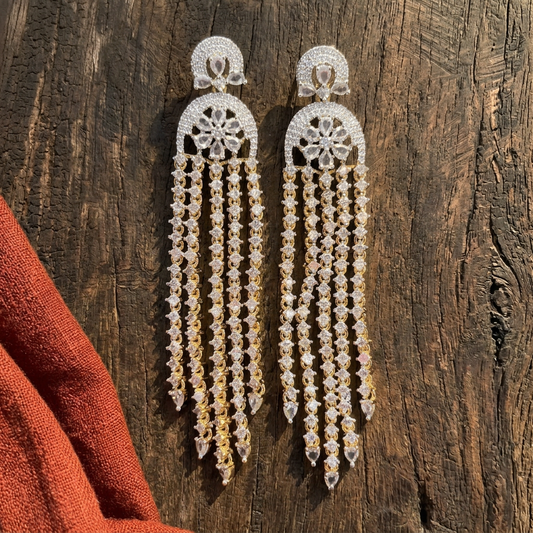 Premium CZ Long Earring