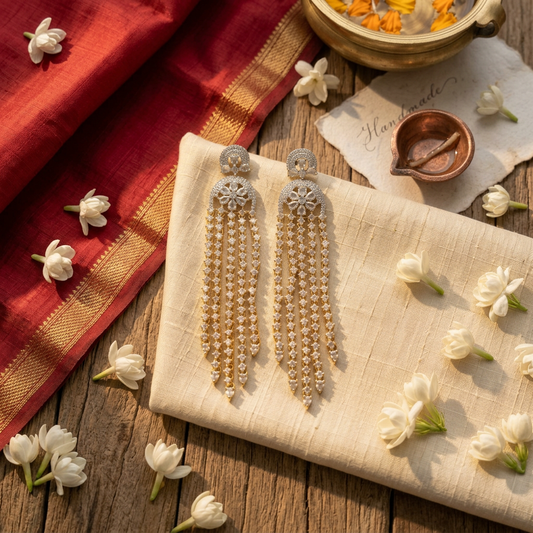 Premium CZ Long Earring