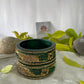 Emerald Green Golden Stoned Lakh bangles | Lac Bangle/ Lakh Bangle/ Kadda/ chura | traditional Bangdi | for women and girls