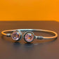 Midnight Gemline Silver Oxidised Bracelets gaonkasaman