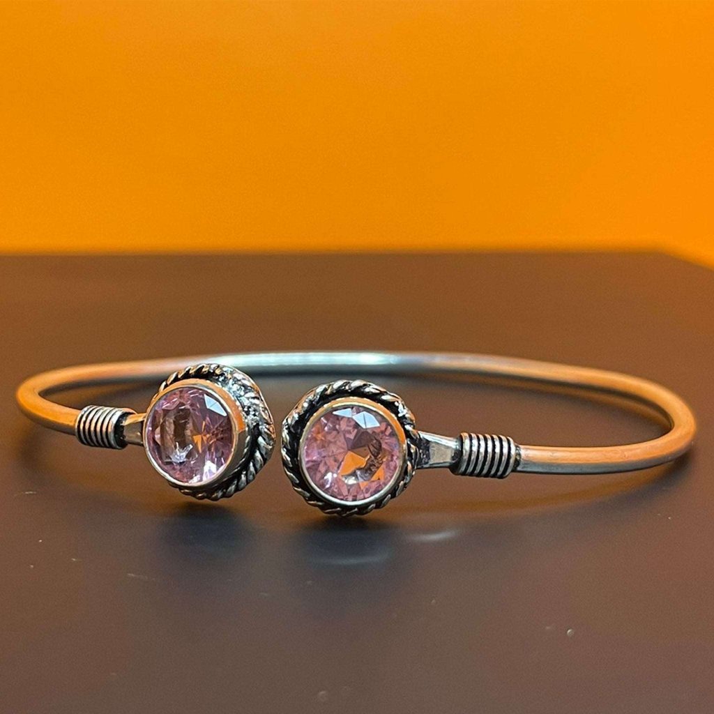 Midnight Gemline Silver Oxidised Bracelets gaonkasaman