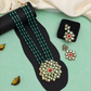 Red stone Kundan Rani Haar | Ethic Wear | Traditional Bridal Necklace | For Women & Girls.