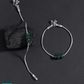 Royal Stoned Silver Oxidized Anklets | Traditional Jewelry for Girls and Women.