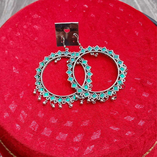 Silver Oxidised Jhumki/Jhumka gaonkasaman