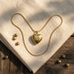 Anti Tarnish Gold Heart Pendant Necklace