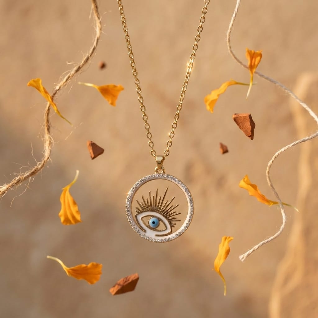 Trendy Evil Eye Pendant Necklace For Woman & Girls