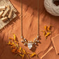 LUXURY CRYSTAL DEER ANTI TARNISH PENDANT NECKALCE FOR WOMAN & GIRLS (GOLD PLATED)