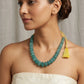 Green Quartz melon necklace single layer