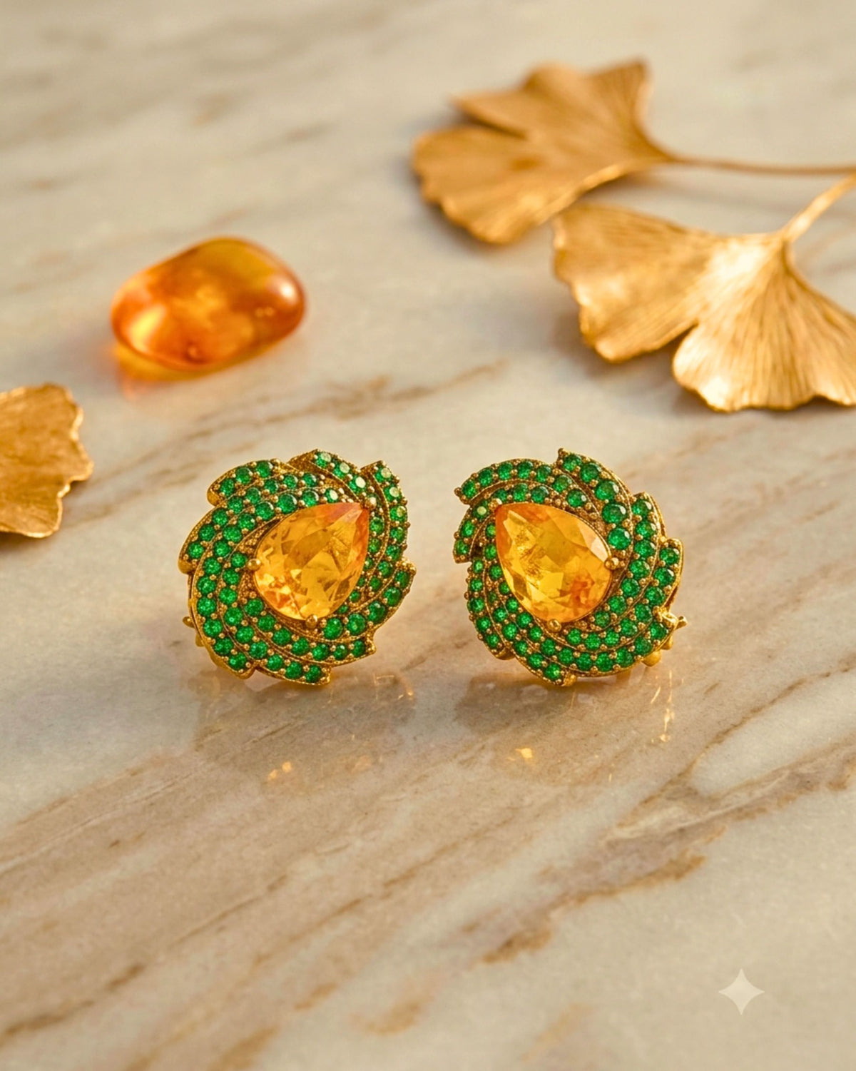 Paiseli Yellow green stud