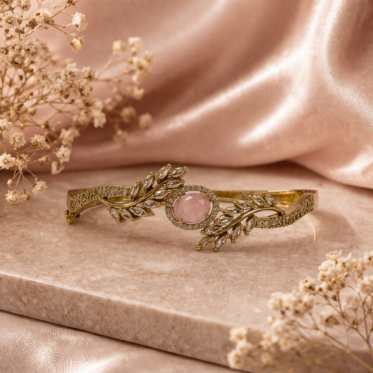 American Diamond Ruby Bracelet Jewelery | For Women and Girls