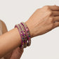 Lac Bangles with Beautiful Rhinestones Design (Pack of 4)