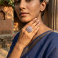 CZ Classic Ring With Rhodium Plating