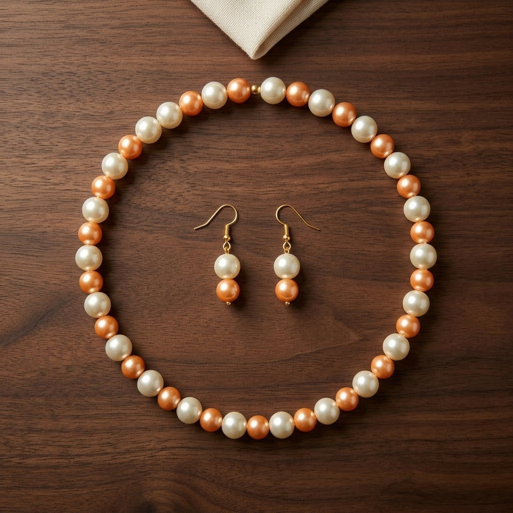 Single Line Pearl Necklace