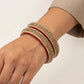 Maroon Lakh Bangdi Set with Golden Rhinestones | For Girls and Women.