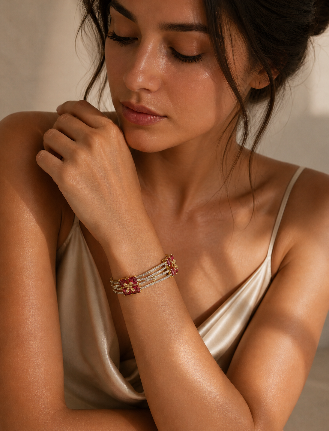 Pink Ruby Kada For Women & Girls