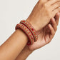 Topaz Fitted Red Plated  Lac Kada Bangle