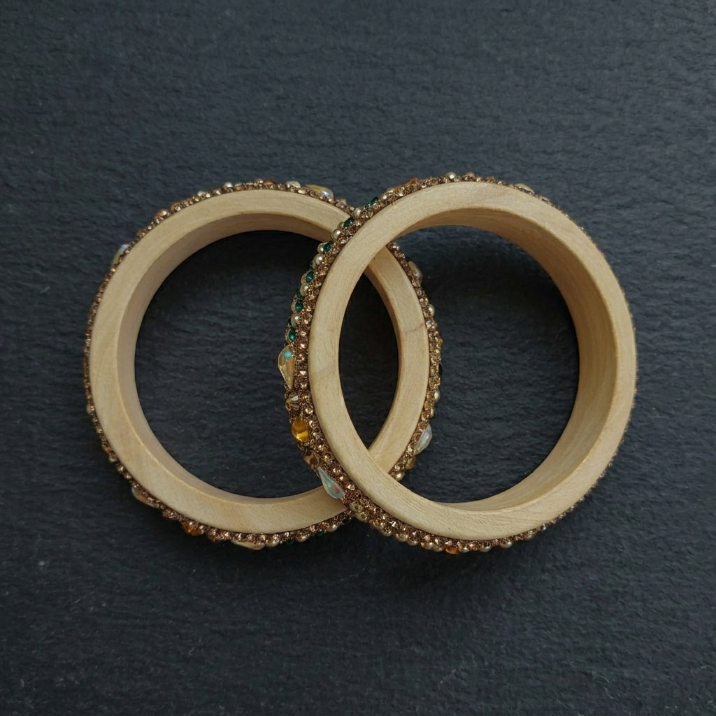 Gold & Diamond Green 5 Line