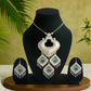 Meenakari Silver Oxidize Peacock Pendant Set | Traditional Ranihaar/Necklace/Pendant | for Girls and Women.