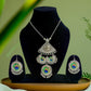 Chandni Silver Oxidized Triangular Pendant | Traditional Ranihaar/Necklace/Pendant | for Girls and Women.