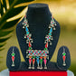 Geometric Stones Silver Oxidized Ranihaar | Traditional Jewelry for Girls & Women.