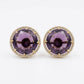 Round AD Stud Earrings for Women & Girls