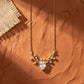 LUXURY CRYSTAL DEER ANTI TARNISH PENDANT NECKALCE FOR WOMAN & GIRLS (GOLD PLATED)