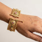 Antique Design Gold Plated Rajwadi Openable Kada Set Of 2 (Free Size)
