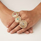 Bridal Green Kundan Stone Dome Ring
